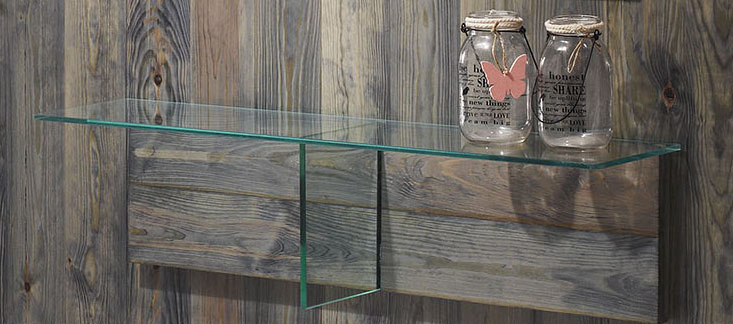 Estante de vidrio soldado